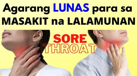 Ano sa tagalog ang sore throat